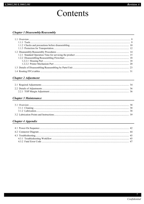 EPSON_L200_L100_L201_L101 Service Manual